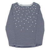 JOULES Womens T-Shirt Blue Long Sleeve UK 10