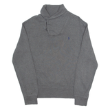 POLO RALPH LAUREN Mens Jumper Grey Roll Neck Tight Knit M