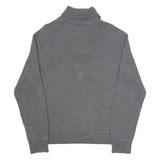 POLO RALPH LAUREN Mens Jumper Grey Roll Neck Tight Knit M