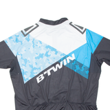 BTWIN Cycling Mens Jersey Blue 1/4 Zip XL