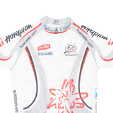 BICYCLE HOLIDAYS MAX HUERZELER Cycling Mens Jersey White Full Zip L