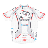 BICYCLE HOLIDAYS MAX HUERZELER Cycling Mens Jersey White Full Zip L