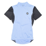 CASTELL Cycling Mens Jersey Blue 1/2 Zip S