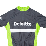 Cycling Mens Jersey Black 1/4 Zip M