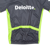 Cycling Mens Jersey Black 1/4 Zip M