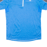 DR2B Cycling Mens Jersey Blue 1/4 Zip S