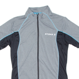 STOKE Cycling Mens Jersey Grey Full Zip S