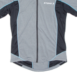 STOKE Cycling Mens Jersey Grey Full Zip S