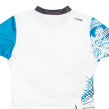 SPORTS DIVISION Cycling Mens Jersey White 1/2 Zip M