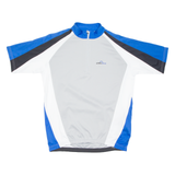 Cycling Mens Jersey Grey 1/4 Zip L
