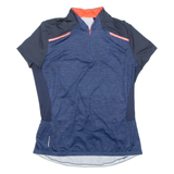 Cycling Mens Jersey Blue 1/4 Zip M