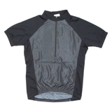 Cycling Mens Jersey Black 1/2 Zip L