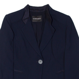 EMPORIO ARMANI Womens Blazer Jacket Blue S