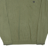 CHAPS Tall Mens Jumper Green V-Neck Tight Knit 2XL
