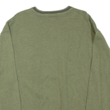 CHAPS Tall Mens Jumper Green V-Neck Tight Knit 2XL