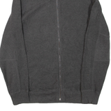 CALVIN KLEIN Mens Jumper Grey 1/4 Zip Tight Knit S