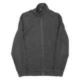 CALVIN KLEIN Mens Jumper Grey 1/4 Zip Tight Knit S