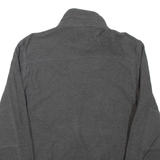 CALVIN KLEIN Mens Jumper Grey 1/4 Zip Tight Knit S