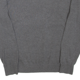 TOMMY HILFIGER Mens Patterned Jumper Grey Argyle Tight Knit M