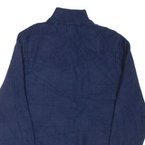 CHAPS Mens Jumper Blue 1/4 Zip Tight Knit M