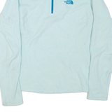 THE NORTH FACE Womens Fleece Blue 1/4 Zip S