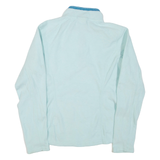 THE NORTH FACE Womens Fleece Blue 1/4 Zip S
