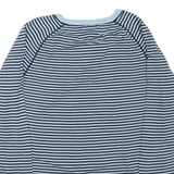 TOMMY HILFIGER Womens Patterned Jumper Blue Striped Tight Knit XL