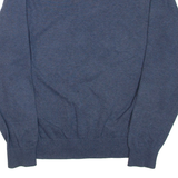 TOMMY HILFIGER Mens Patterned Jumper Blue Argyle V-Neck Tight Knit M
