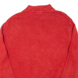 CHAPS Mens Heavy Knit Jumper Orange 1/4 Zip Chunky Knit XL