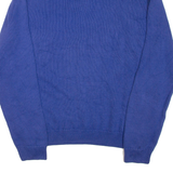 CHAPS Mens Heavy Knit Jumper Blue 1/4 Zip Tight Knit L
