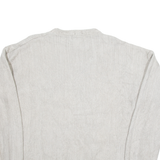 CHAPS RALPH LAUREN Mens Jumper Grey Herringbone Tight Knit XL