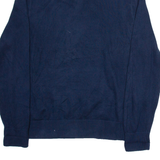 TOMMY HILFIGER Mens Jumper Blue 1/4 Zip Tight Knit L