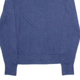 TOMMY HILFIGER Mens Jumper Blue V-Neck Tight Knit S