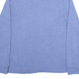 POLO RALPH LAUREN Mens Jumper Blue 1/4 Zip Tight Knit L