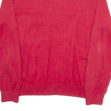 TOMMY HILFIGER Mens Jumper Red Tight Knit L