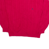 NAUTICA Mens Jumper Red Cable Knit L