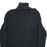RALPH LAUREN Mens Jumper Black Tight Knit S