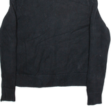 RALPH LAUREN Mens Jumper Black Tight Knit S