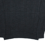 NAUTICA Mens Jumper Black Cable Knit XL
