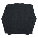 NAUTICA Mens Jumper Black Cable Knit XL