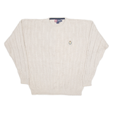 CHAPS RALPH LAUREN Mens Jumper Beige Cable Knit XL