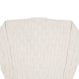 CHAPS RALPH LAUREN Mens Jumper Beige Cable Knit XL