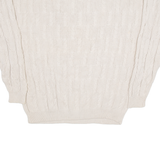 CHAPS RALPH LAUREN Mens Jumper Beige Cable Knit XL
