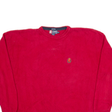 CHAPS RALPH LAUREN Mens Jumper Red Herringbone Tight Knit 2XL