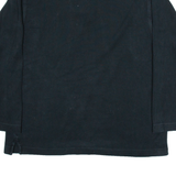 NAUTICA Mens Jumper Black Button Neck Tight Knit XL