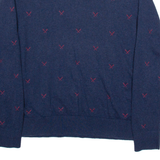 TOMMY HILFIGER Womens Jumper Blue Tight Knit XL