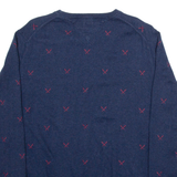 TOMMY HILFIGER Womens Jumper Blue Tight Knit XL