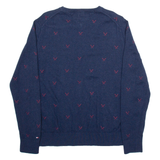 TOMMY HILFIGER Womens Jumper Blue Tight Knit XL