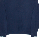 TOMMY HILFIGER Mens Jumper Blue V-Neck Tight Knit L