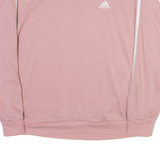 ADIDAS Womens Sweatshirt Pink Crew Neck S